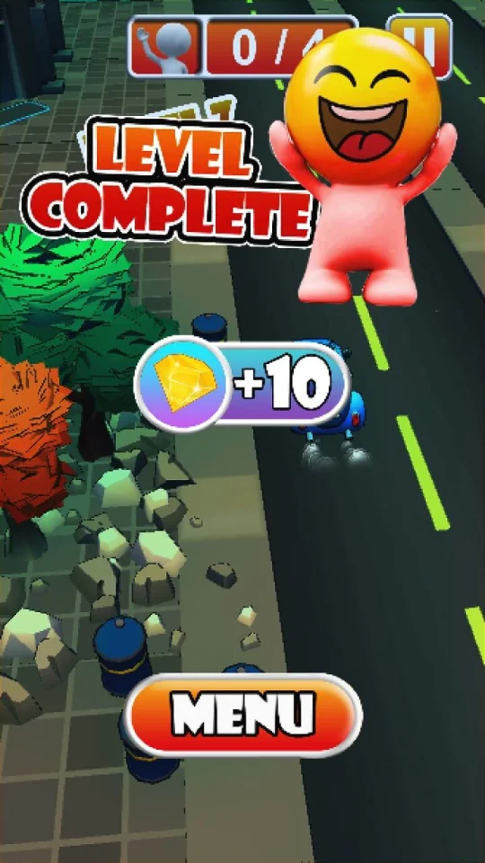 Crazy Stick Man Road Crossing Rescue 64 Bit Source Code — screenshot 1