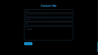 Portfolio in Dark Theme HTML, CSS, JS.