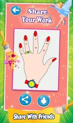 Nail Drawing Book Fashion Coloring Pages