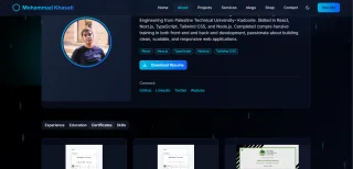 Portfolio with Powerful Admin Dashboard