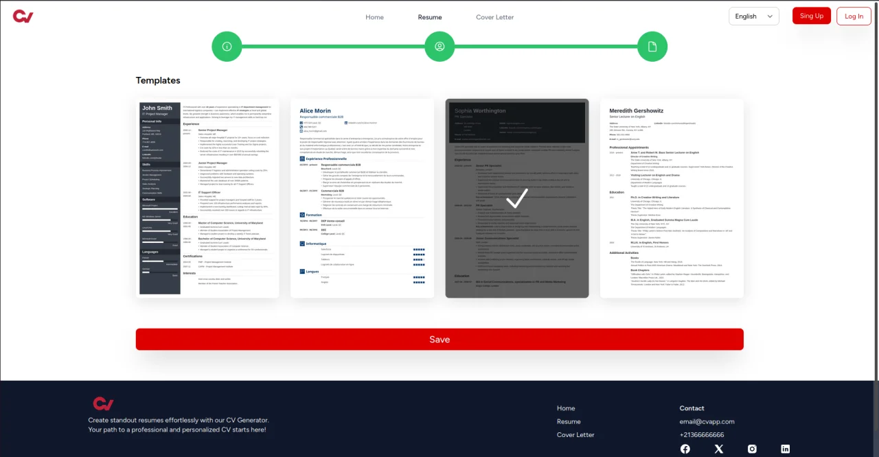 CV Maker Application — screenshot 5