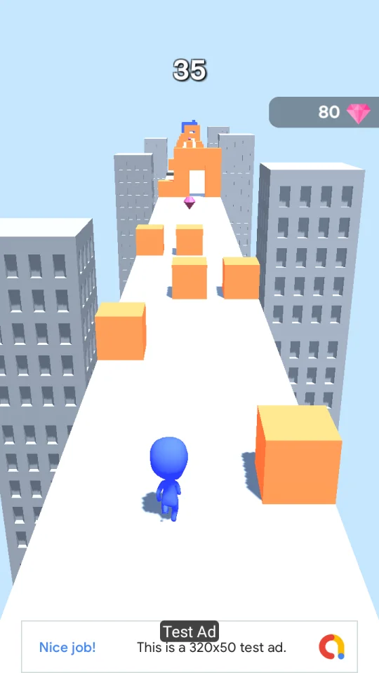 Mini Runner 3D (Unity+AdMob+Hypercasual+Android) — screenshot 3