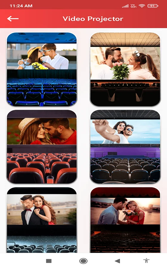 HD Video Projector Simulator - Android App — screenshot 2