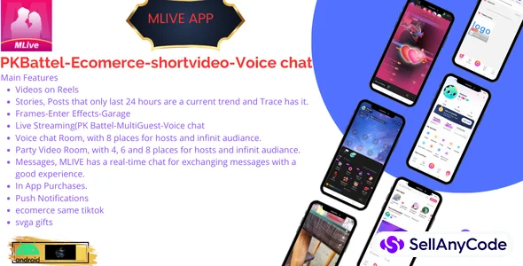 MLive App Short Video-Live Streaming-Voice Chat-eCommerce
