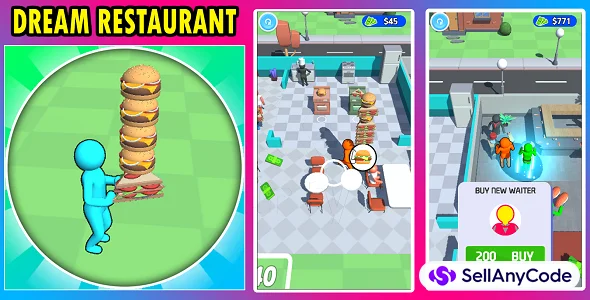 Dream Restaurant 3D Game Unity Source Code