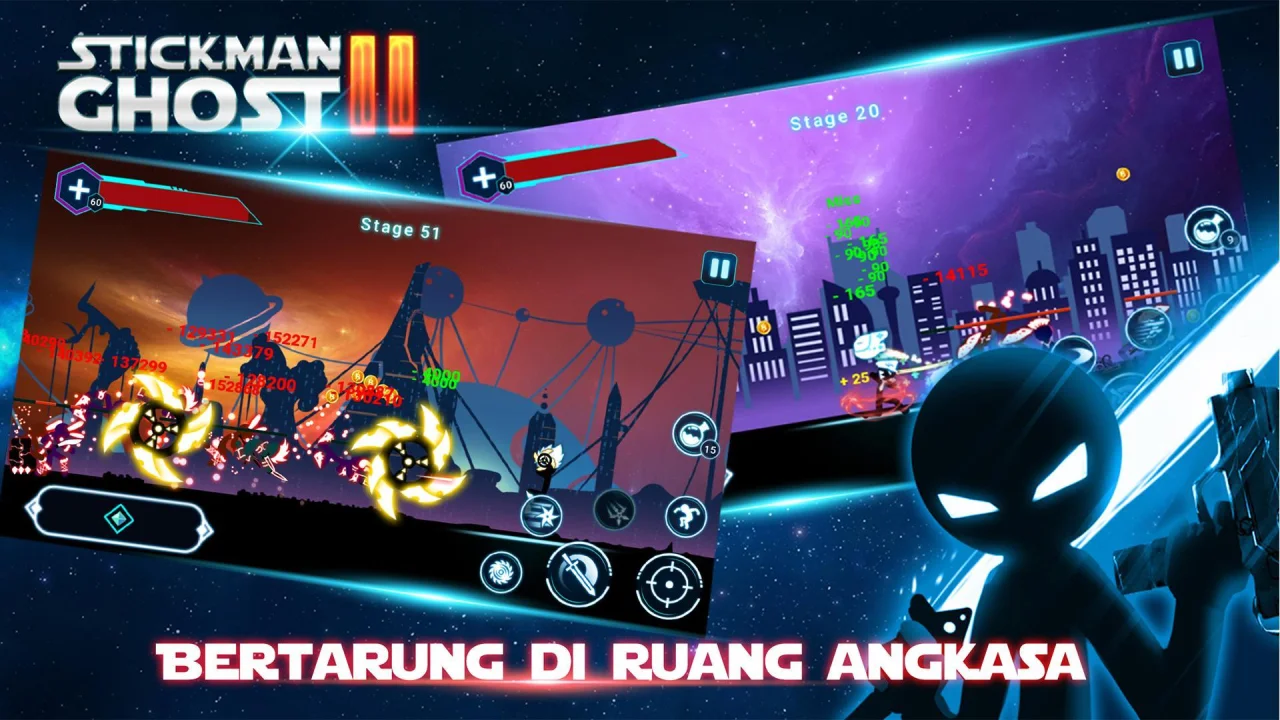 Stickman Ghost 2: Game Offline — screenshot 1