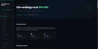 OneSignal PHP User-to-User Notifications Class