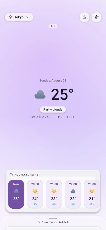 Weather - Modern Android App Template — screenshot 5