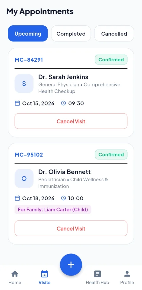 MedixClinic - Clinic & Doctor Appointment Booking Flutter App with Admin Panel — screenshot 3