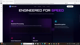 NexusAI Premium AI SaaS Landing Page Template (Tailwind + JS)