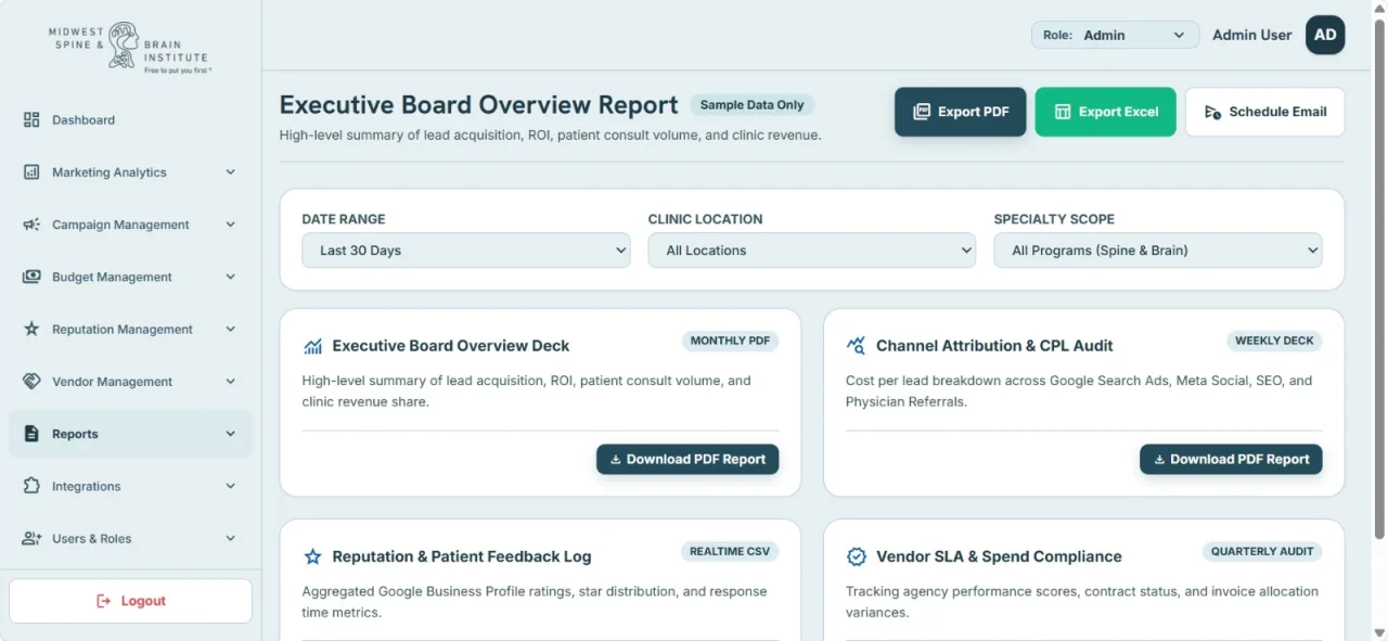 MSBI Marketing Operations CRM Wireframe Specification Document — screenshot 8