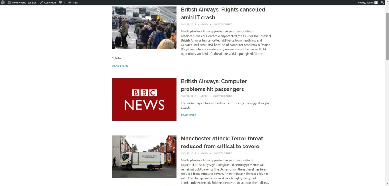 Newsomatic - Automatic News Post Generator Plugin for WordPress — screenshot 5