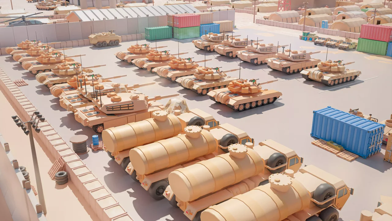 Military - Low Poly 3D Models Pack — screenshot 10