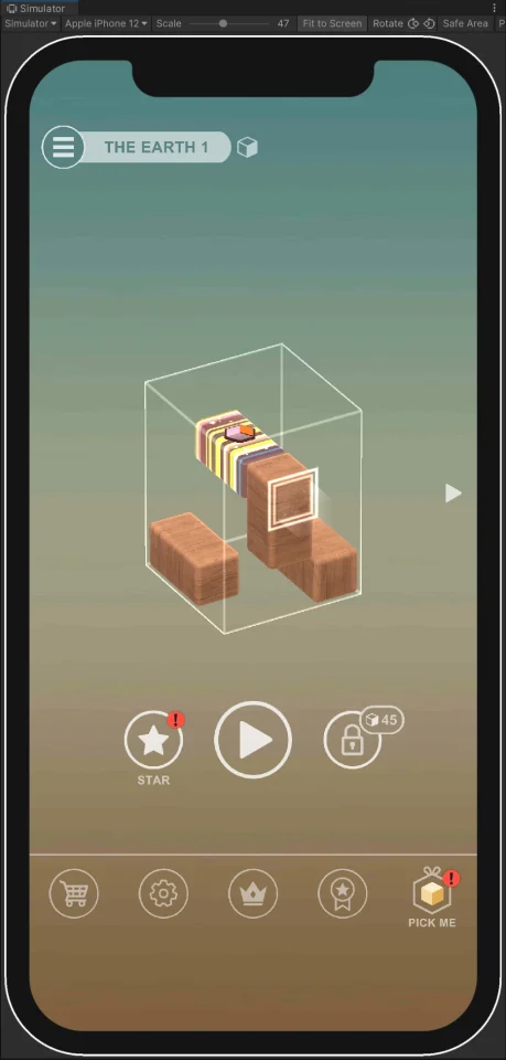 Brickscape - Move Bricks to Take Out the CORE BRICK [Unity 2022] — screenshot 1