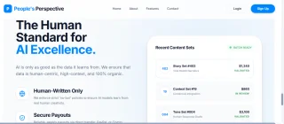People's Perspective Community Writing & AI Data Platform
