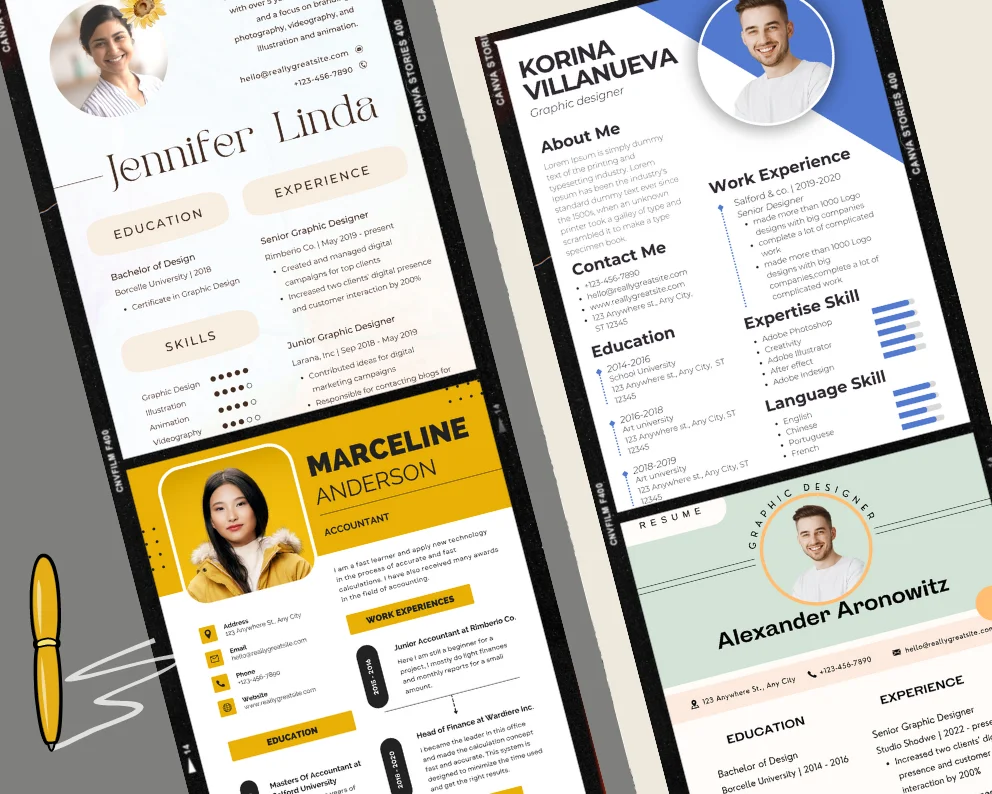 10+ Pack of Professional Resume Templates & Professional Cover Letters 2022 — screenshot 4