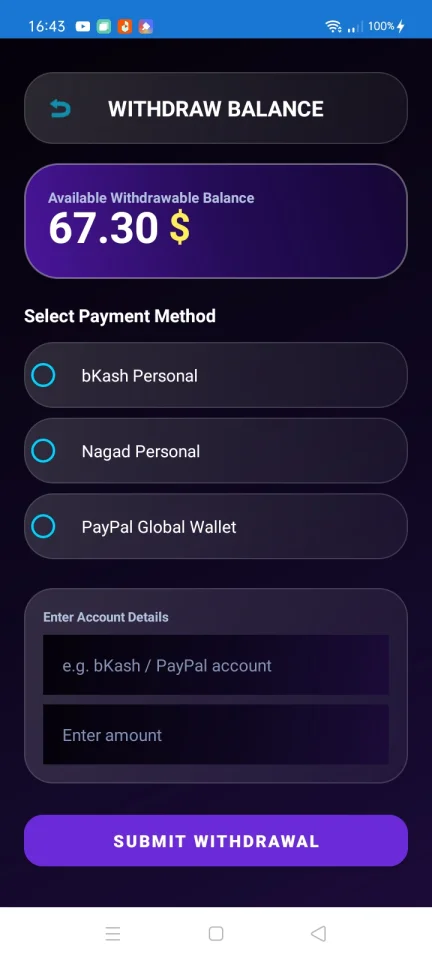 Earnix Pro - Android Earning App with Admin Panel (Spin, Scratch, Task) — screenshot 9