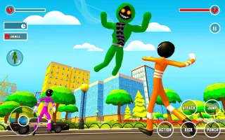 Incredible Monster Hero Stickman City Battle 2021