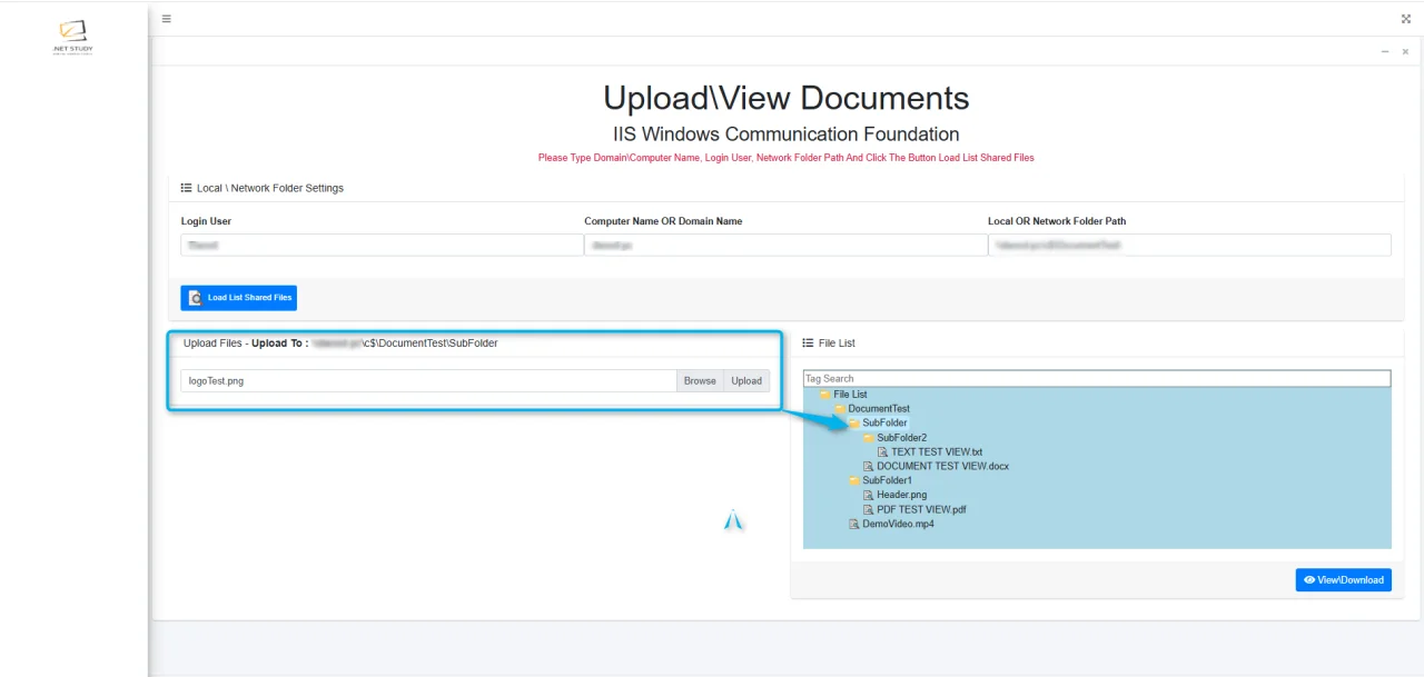 Document View / Download Use Web Service — screenshot 2