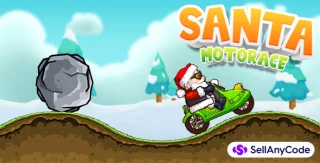 Santa Moto Race: Buildbox Game