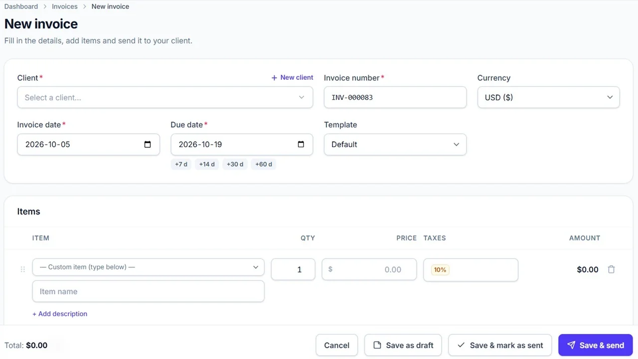 Invoice Master - Laravel Invoice, Quote Payment Management System — screenshot 2