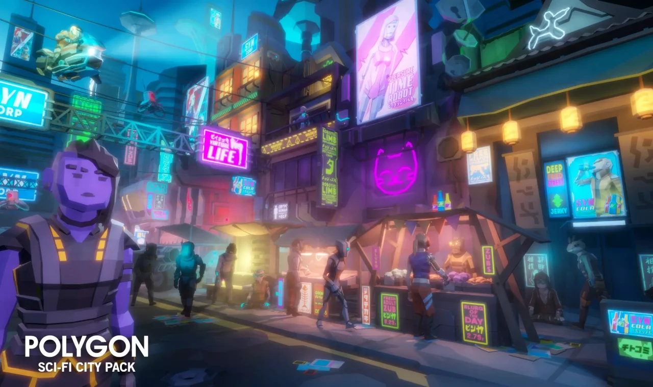 POLYGON Sci-Fi City - Low Poly 3D Art by Synty — screenshot 5