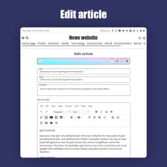 News Site with PHP with CMS