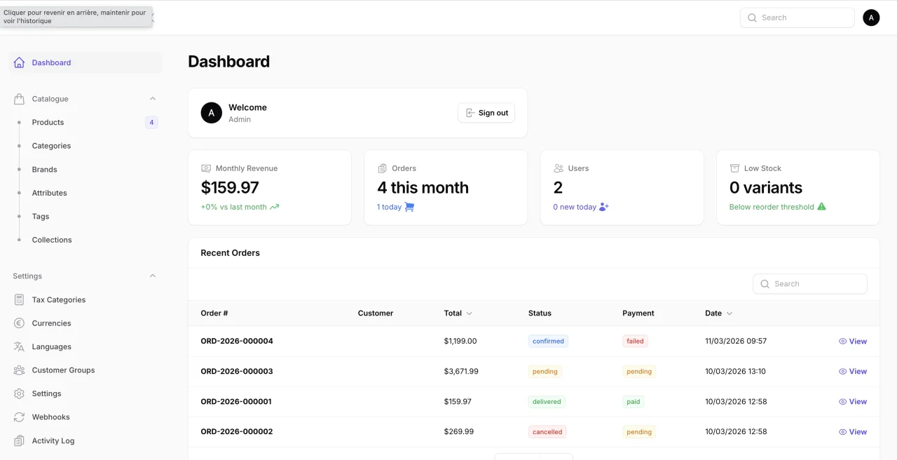 LaraCommerce Production-Ready E-Commerce REST API for Laravel 12 — screenshot 5