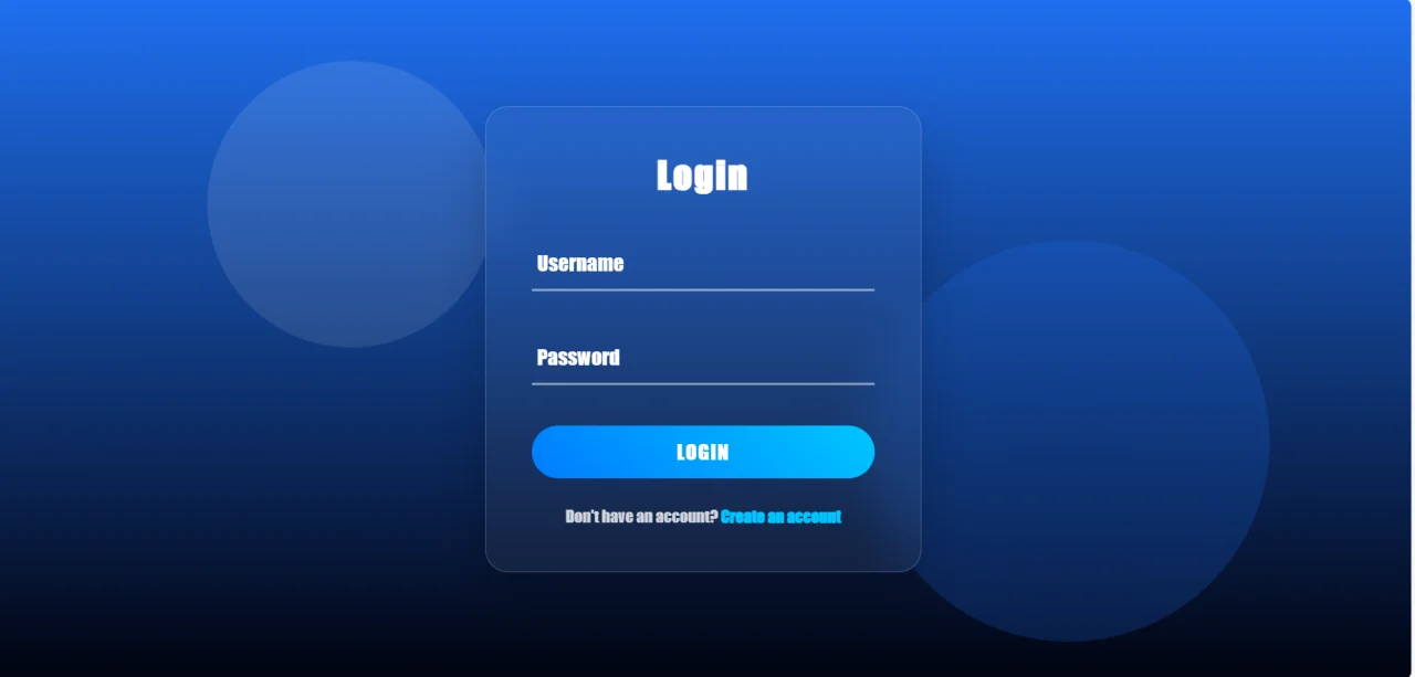 Modern Glassmorphism Login — screenshot 3