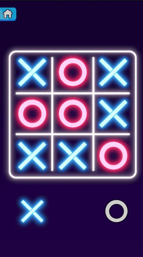 Tic Tac Toe Glow Game Unity Source Code — screenshot 9