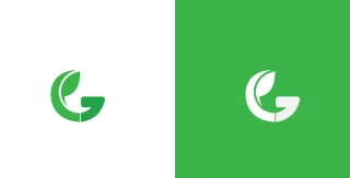Eco Minimalist G Leaf Logo Green Planet