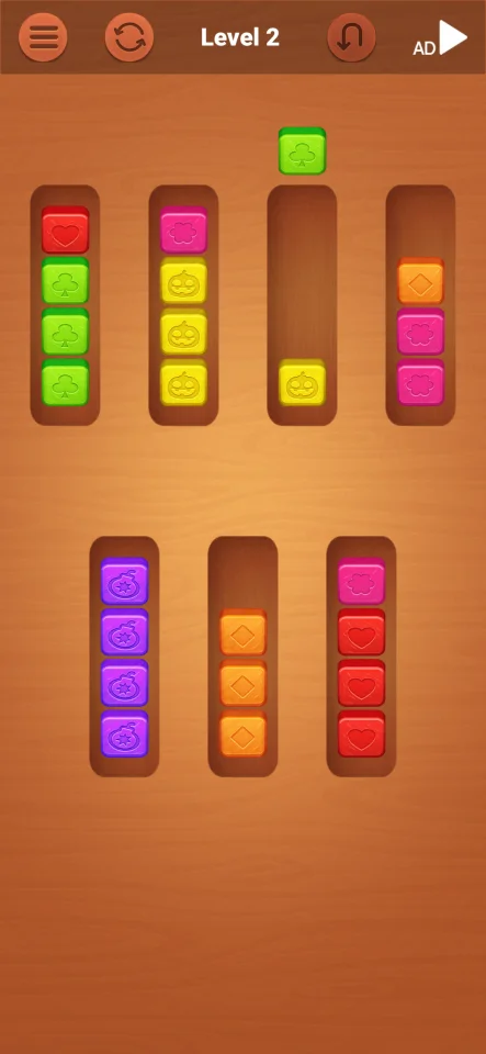 Wood Cube Sort — screenshot 2