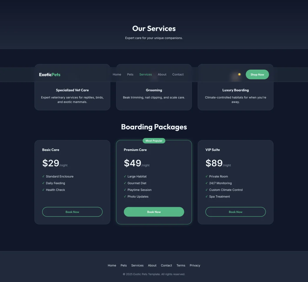 Pets - Modern Animal Store & Veterinary HTML Template — screenshot 5