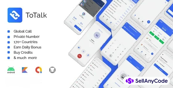 ToTalk - World Wide Free Calling Android App with Web Panel