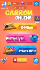 Multiplayer Online Carrom Unity Game - 10 Ad Networks