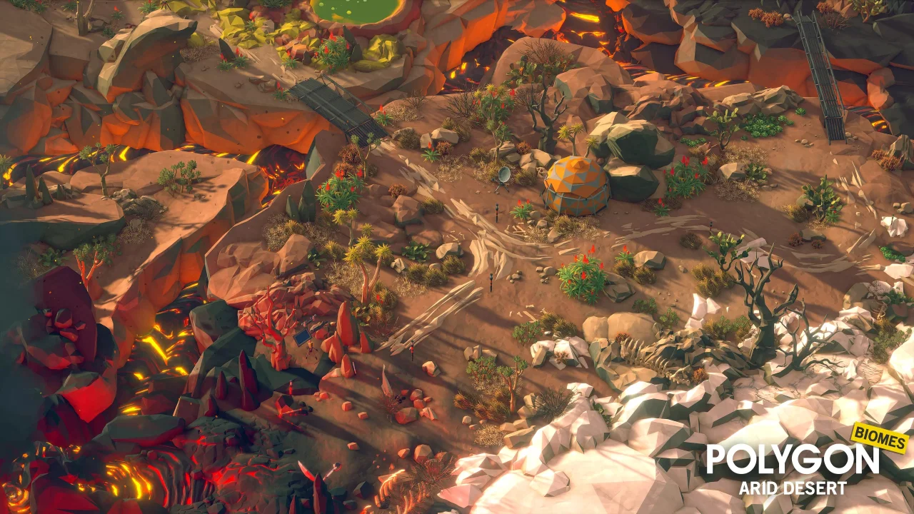 POLYGON - Arid Desert - Nature Biomes - Low Poly 3D Art by Synty — screenshot 2