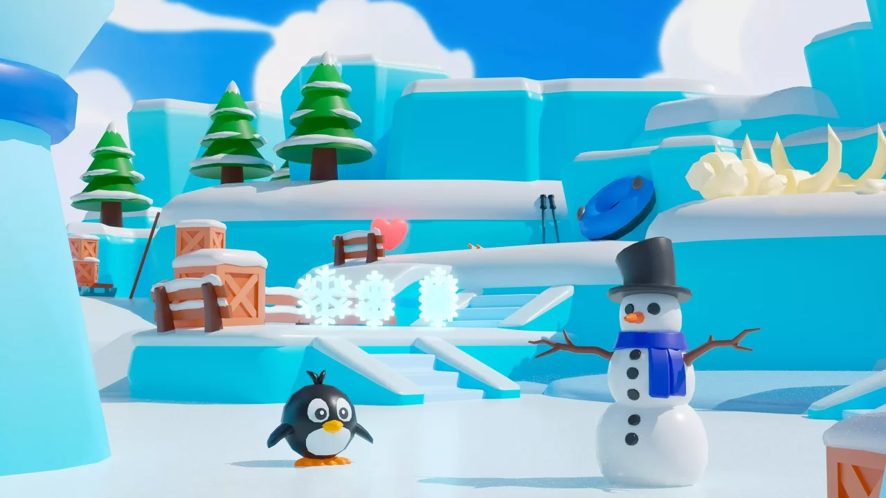 Location 3 Winter - Low Poly 3D Models Pack — screenshot 2