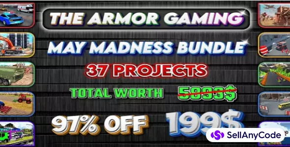 The Armor Gamings May Madness Bundle Offer: 37 Unity Projects
