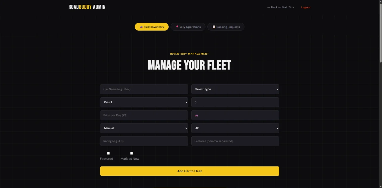 RoadBuddy - Premium Self-Drive Car Rental Platform — screenshot 5