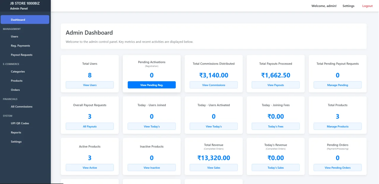 MLM LaunchPad Pro - PHP & MySQL MLM Platform Foundation — screenshot 1