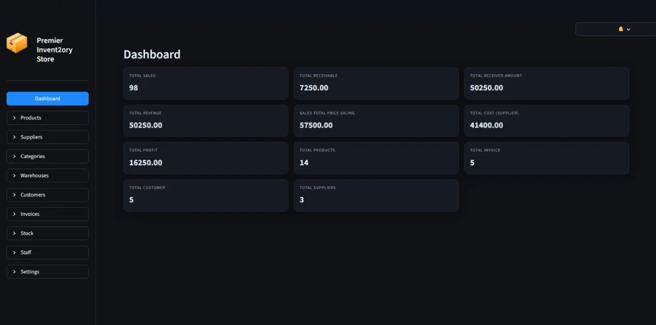 Advanced Inventory & Invoice Management System | Python Streamlit — screenshot 1