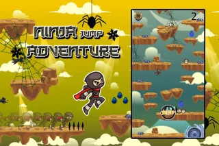 Ninja Jump Adventure 64 Bit - Android iOS with AdMob