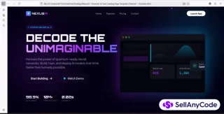 NexusAI Premium AI SaaS Landing Page Template (Tailwind + JS)