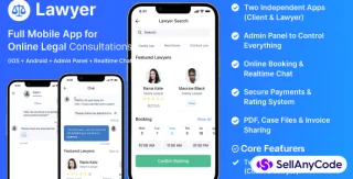 Lawyer Full Mobile App for Online Legal Consultations
