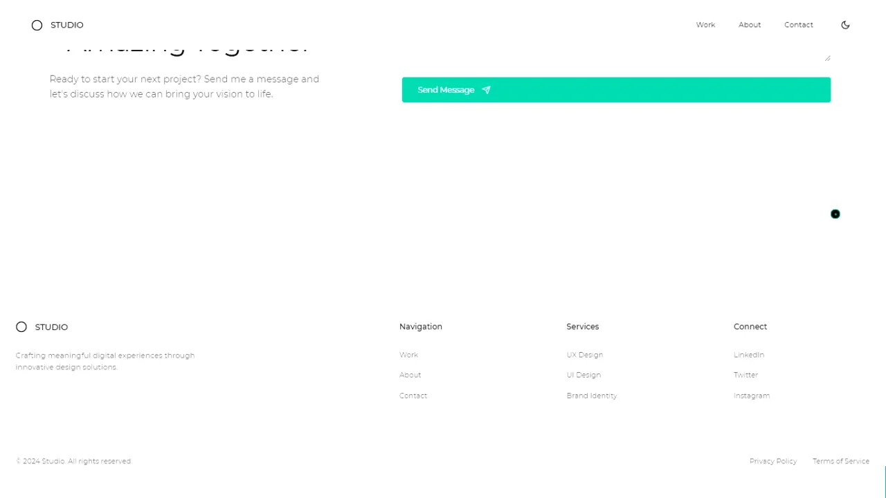 The Perfect Portfolio for Creatives — screenshot 6