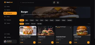 AuraFood - Restaurant & Food Delivery Web UI Kit