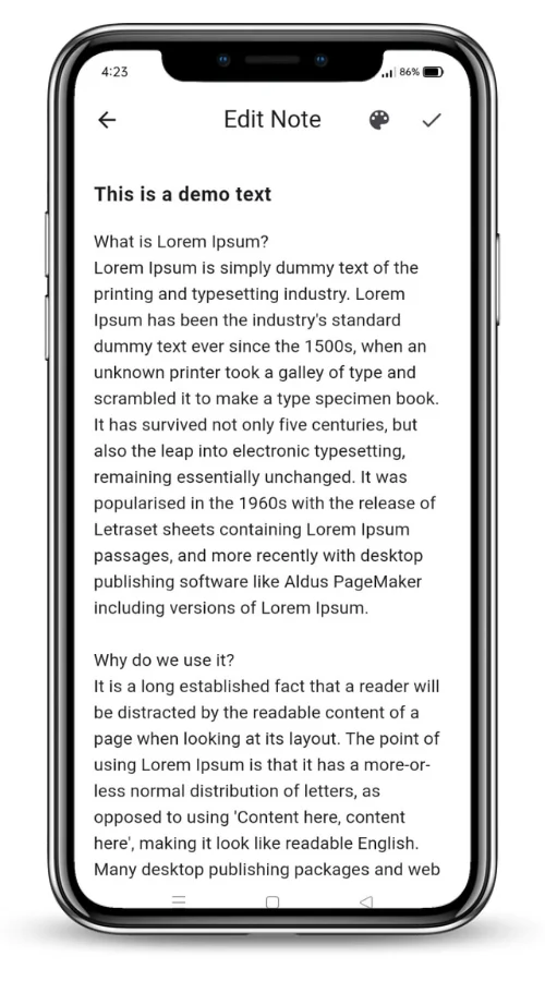 Notepad Flutter Notepad App (AdMob + Offline) — screenshot 5