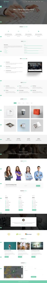 Keeway Material Design Agency HTML Template — screenshot 2