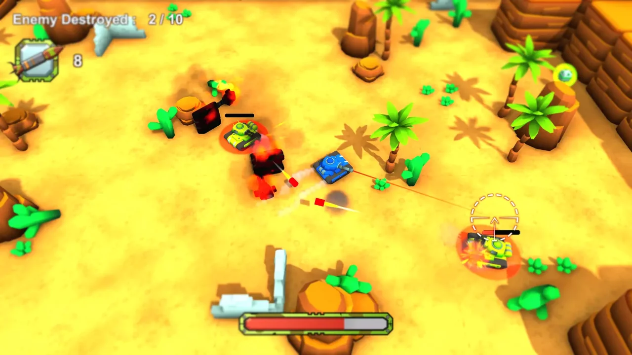Tank Fight 3D - Game Template — screenshot 2