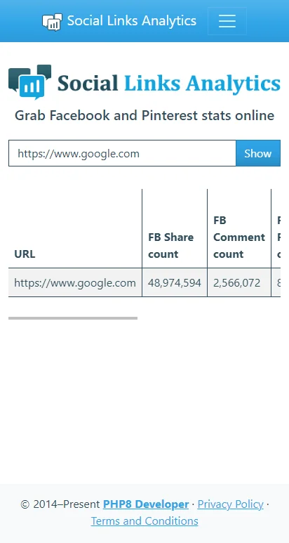 Social Links Analytics — screenshot 4